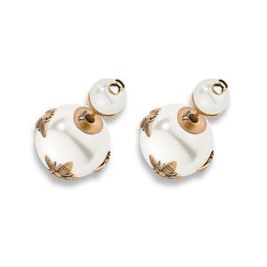 Dior Mise En Dior Tribales Pearl Bee Earrings